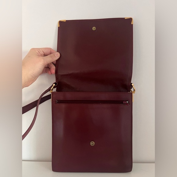Cartier Bordeaux Must Line Shoulder Bag with adjustable strap - Picture 5 of 11
